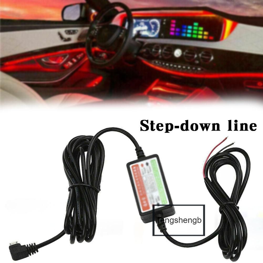 Car Driving Recorder Step-down Cable 12-36V To 5V Step-down