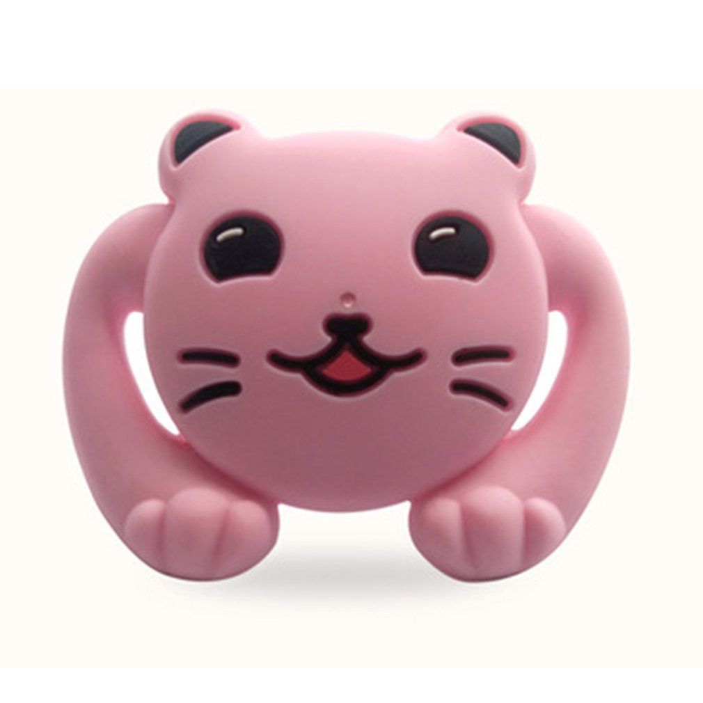 Silicone Funny Pacifier Dummy Ni Le Teethers A Ease Toy Toddler Baby Care-pink