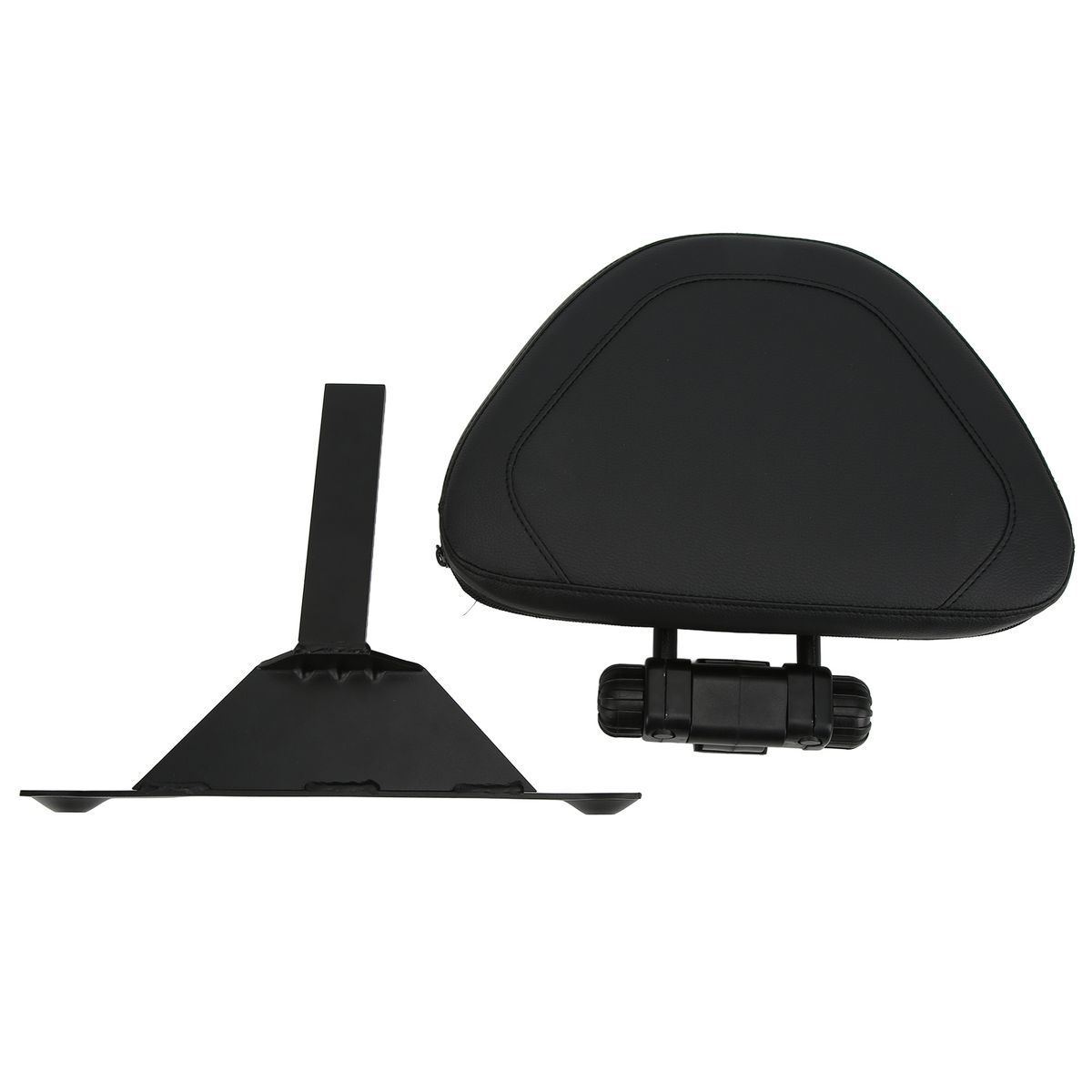 Black Adjustable Driver Rider Backrest Backrest Motorcycle