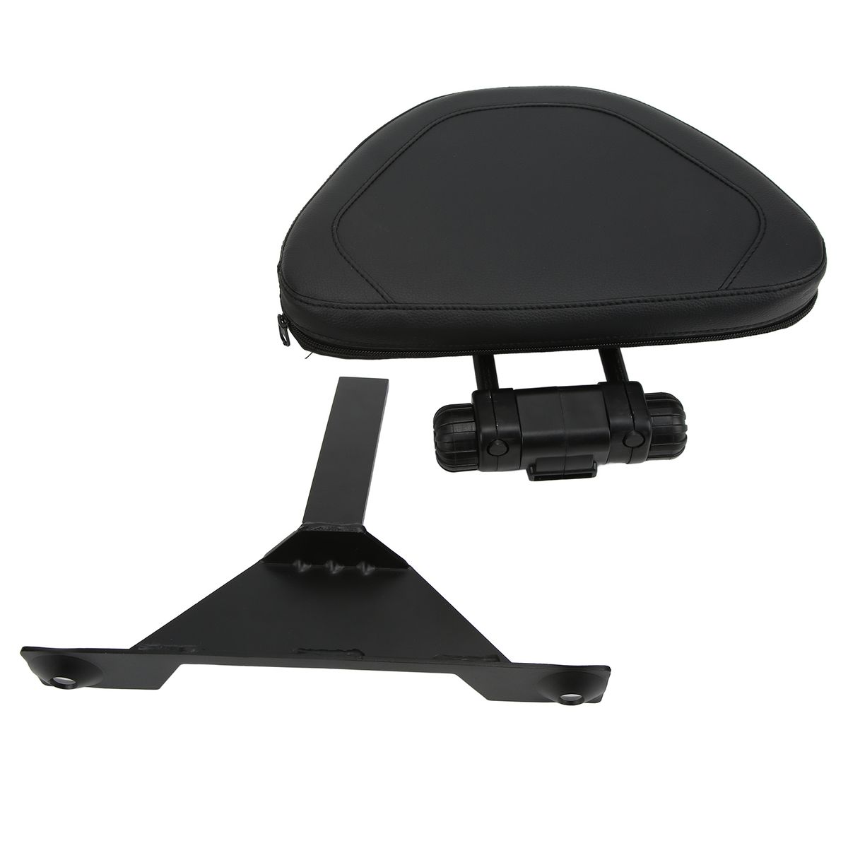 Black Adjustable Driver Rider Backrest Backrest Motorcycle