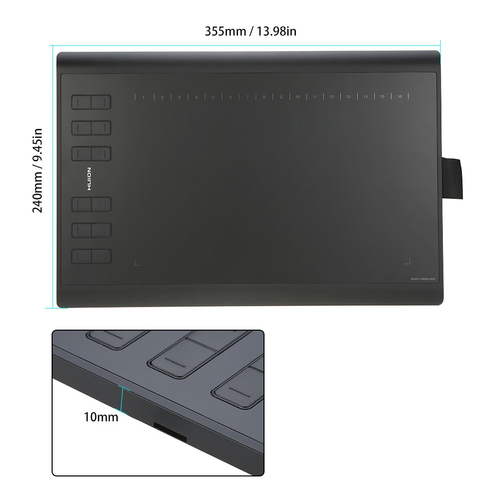 Graphic Drawing Tablet Micro USB New 1060PLUS