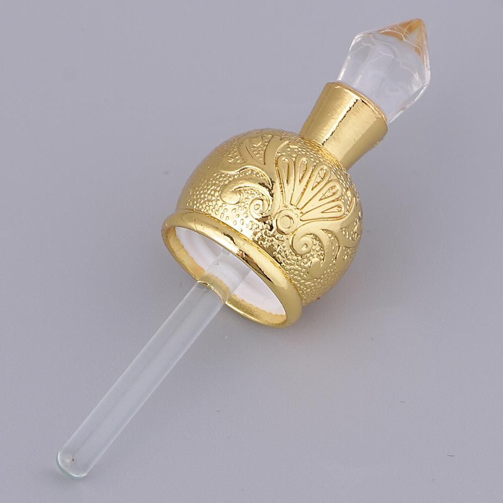 2pcs Glass Empty Refillable 15ml  Holder Bottle Dubai Jewelry