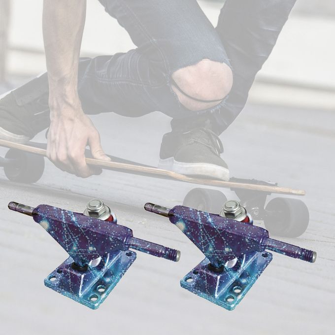 2pcs 3.25 Inch Skateboard Truck Cruiser Retro Mini Fish Starry Sky
