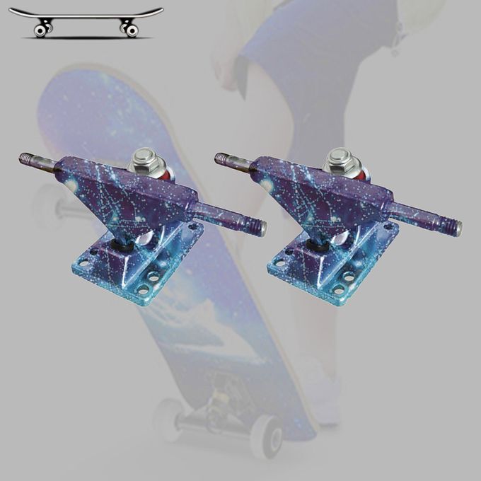 2pcs 3.25 Inch Skateboard Truck Cruiser Retro Mini Fish Starry Sky