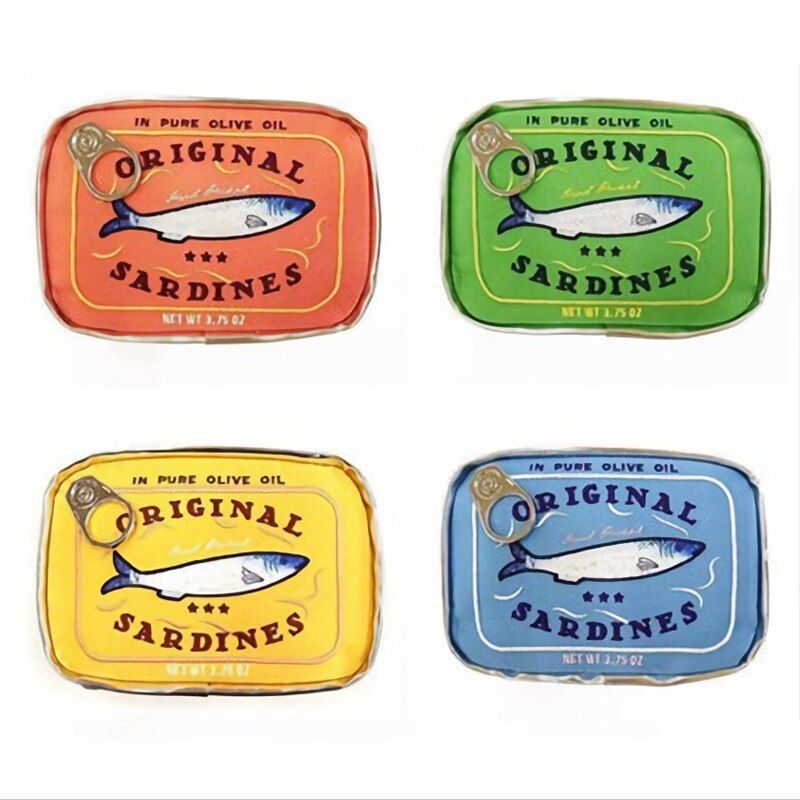 Canned Cute Bags Sardines Bag Makeup Cosmetic Style Animal