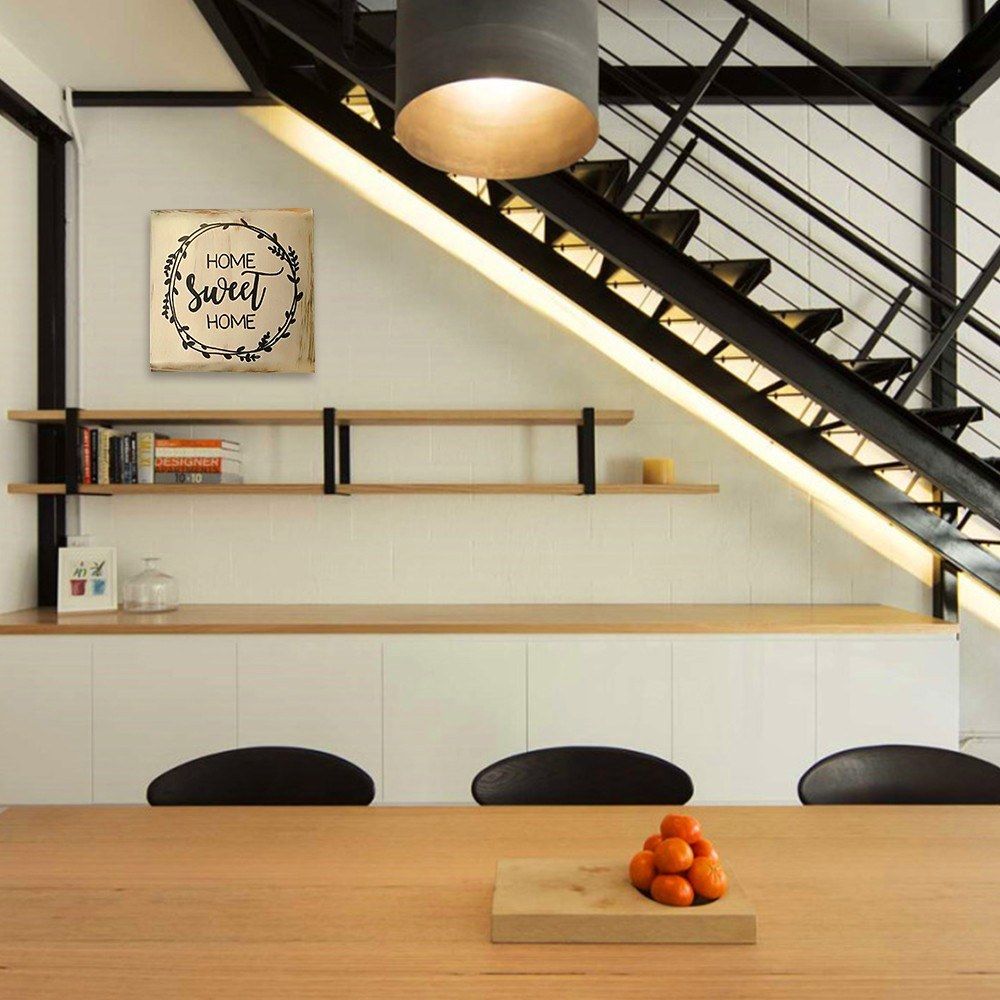 1 Pcs Decorative Rustic Wood Signs Home Sweet Sign Plaque