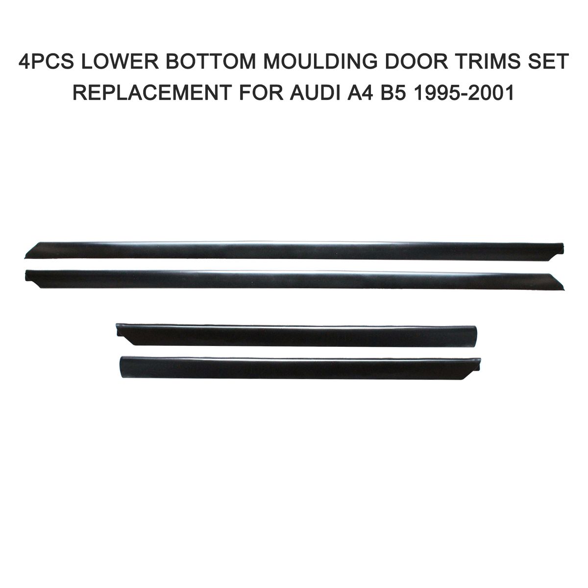 4PCS Lower Bottom Moulding Door Trims Set Replacement For