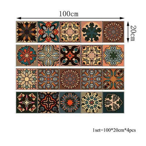 20 Pcs 3D Multi Moroccan Self-Adhesive Bathroom