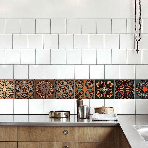 20 Pcs 3D Multi Moroccan Self-Adhesive Bathroom