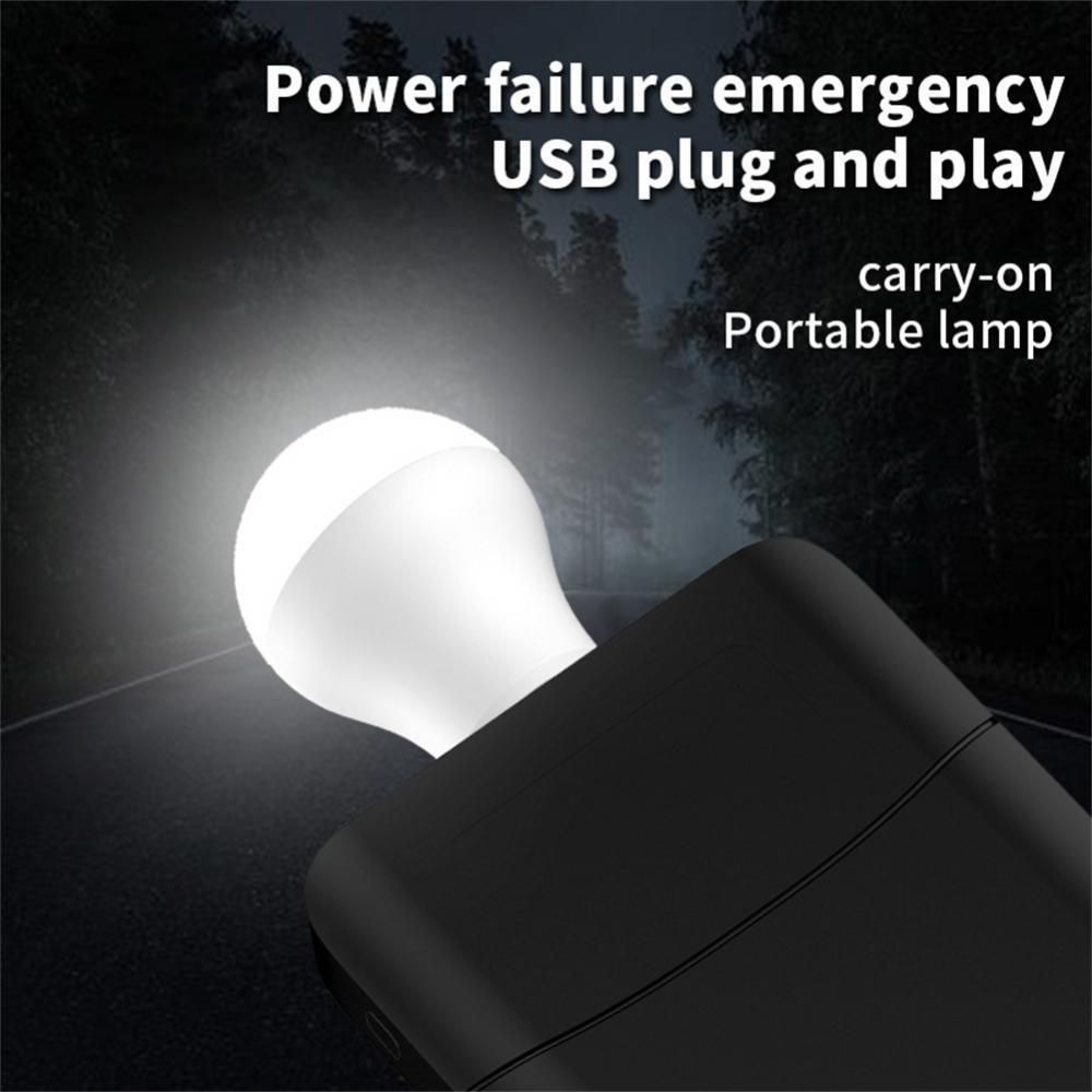 2PCS USB Plug Lamp Computer Mobile Power Charging USB Small Book Lamps LED Warm white