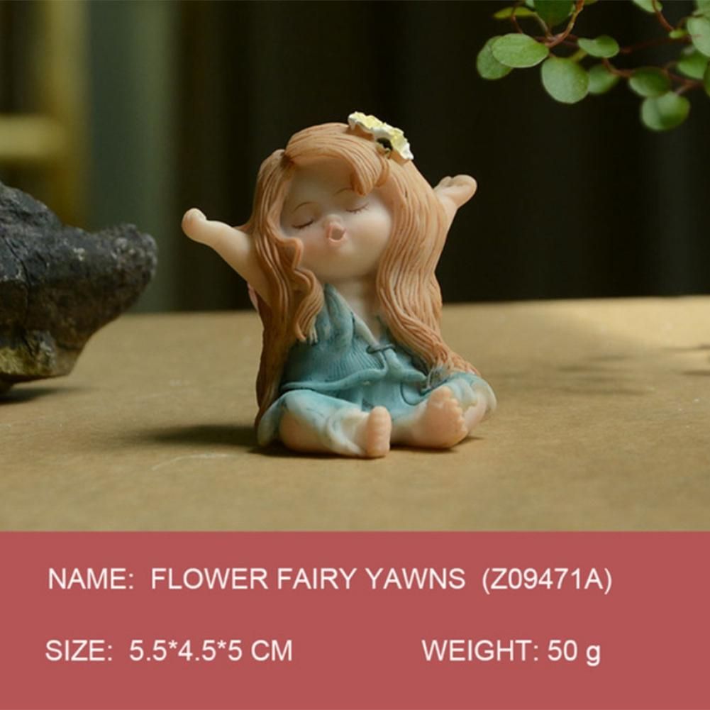 Cute Baby Figurine Fairy Garden Decor Angel Girl