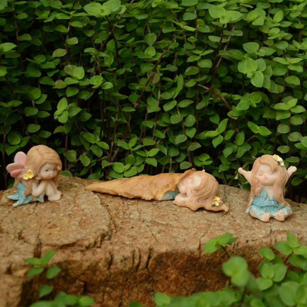 Cute Baby Figurine Fairy Garden Decor Angel Girl