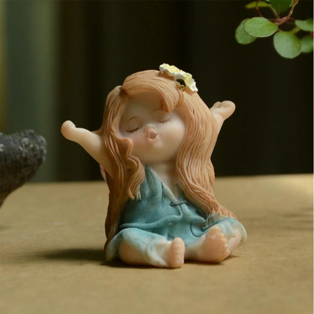Cute Baby Figurine Fairy Garden Decor Angel Girl