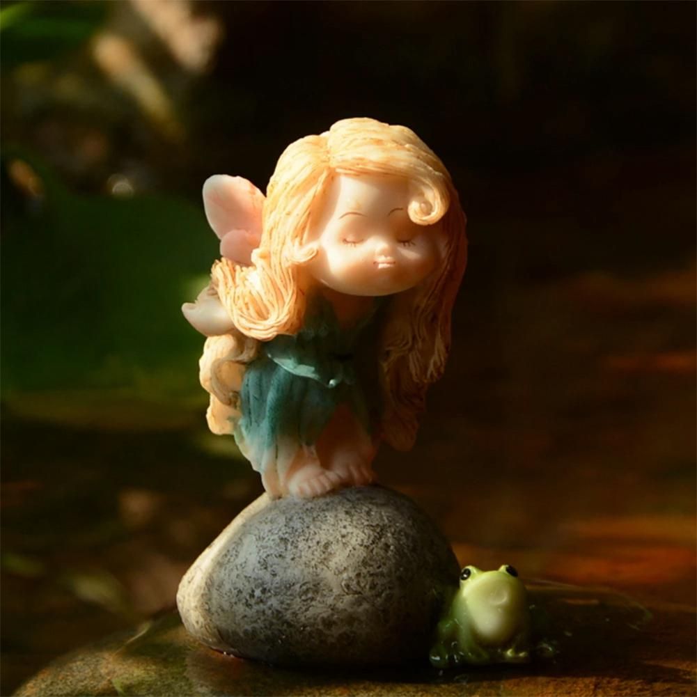 Cute Baby Figurine Fairy Garden Decor Angel Girl
