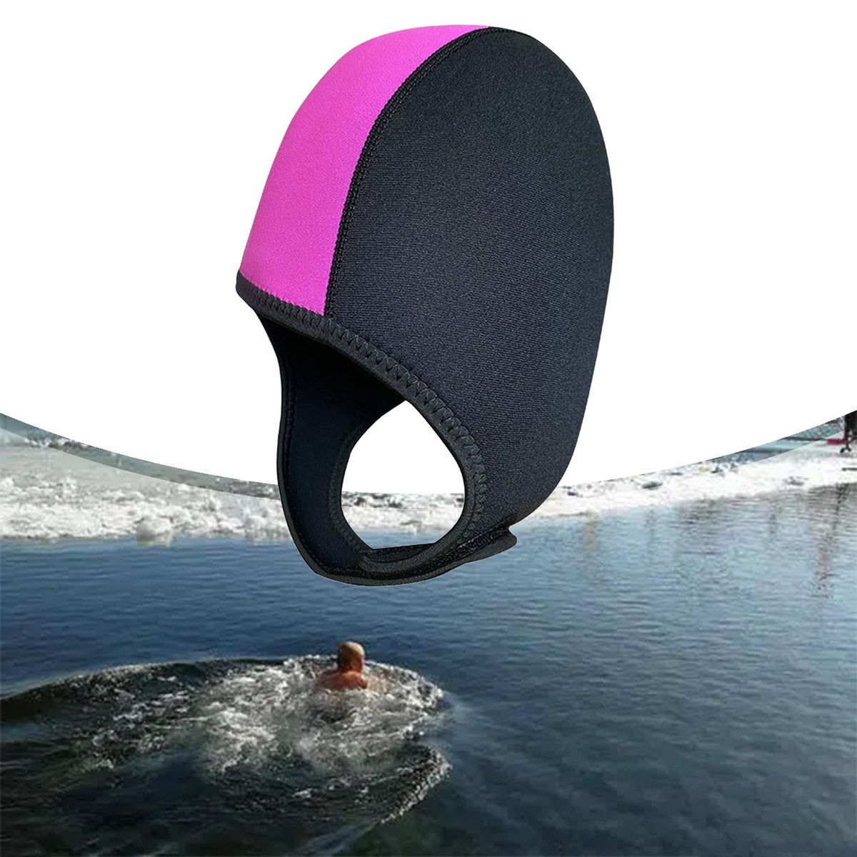 2x Diving Wetsuit Hood Women Men Stretchy Thermal Snorkeling Hat