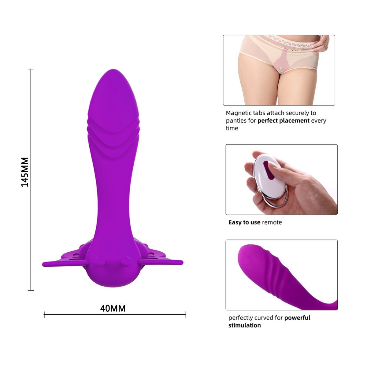 Wireless Remote G-Spot Dildo Vibrator Powerful Vibrating