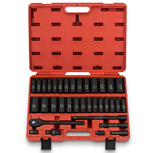 Neiko 02446A 12 Drive Master Impact Socket Set 35 Piece Deep