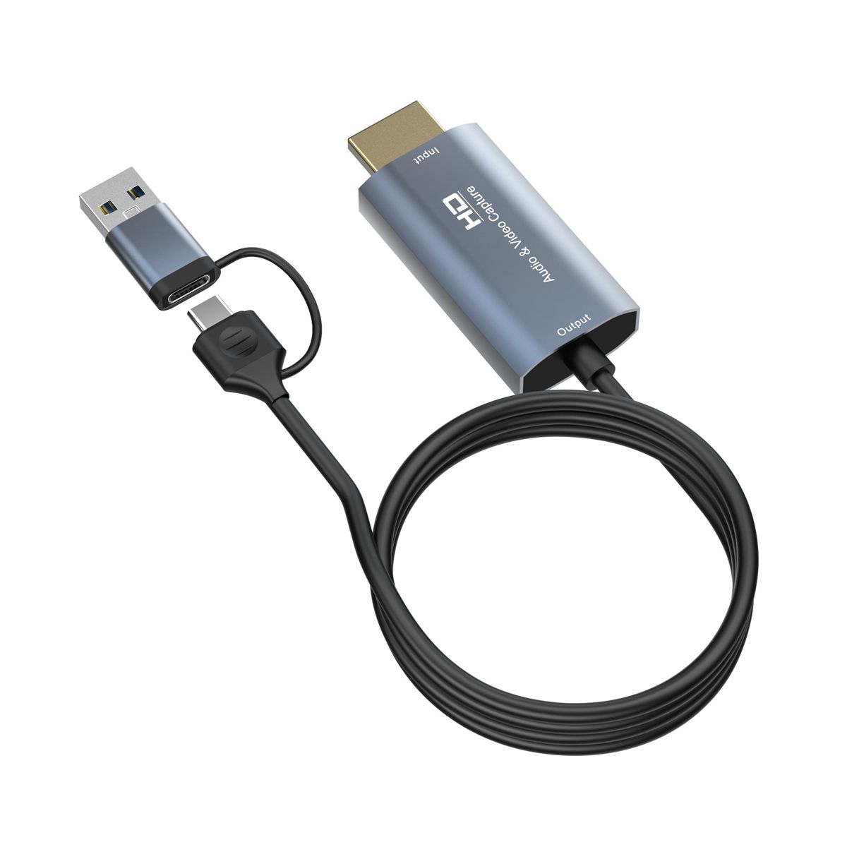 4K -Compatible to Type-C+USB Capture Card 1080P Computer