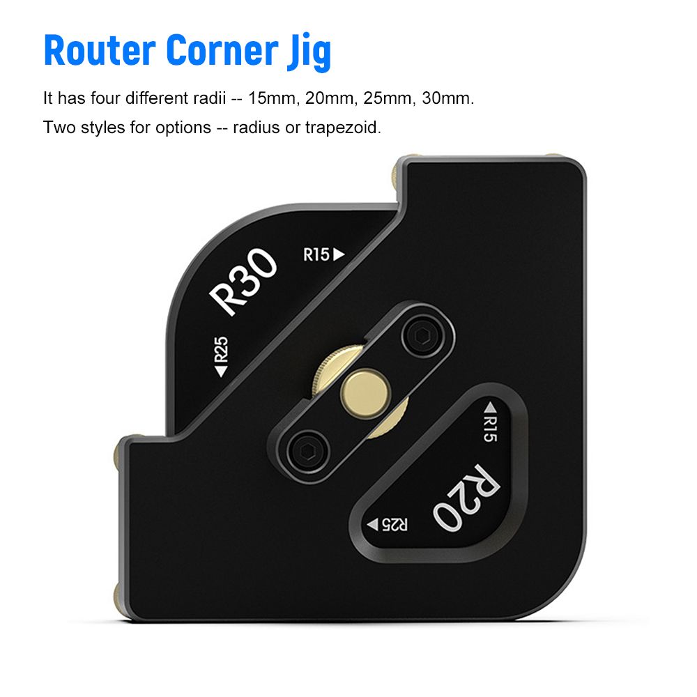 Router Corner Jig Corner Radius Template Guide 15/20/25/30mm