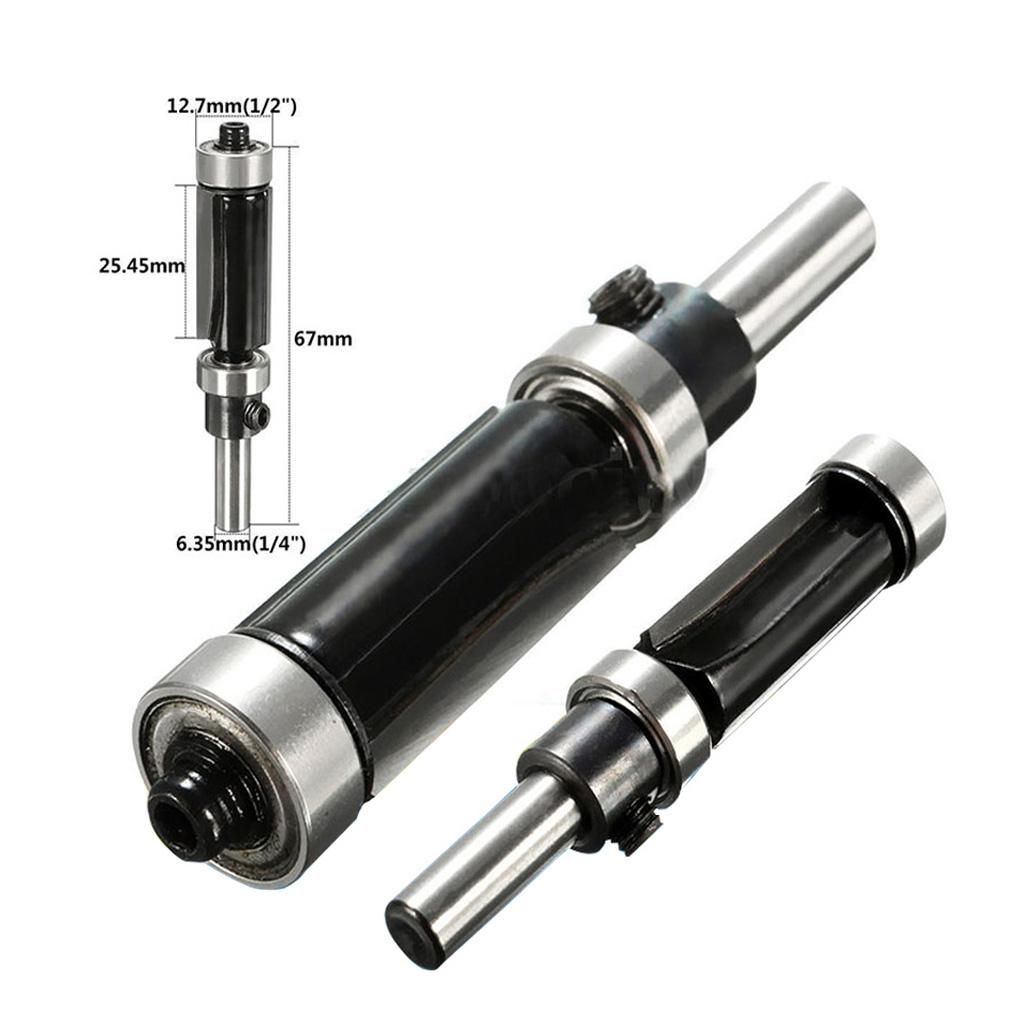 Straight Shank Flush Trim Router Bit  End Bearing Double-edge 2