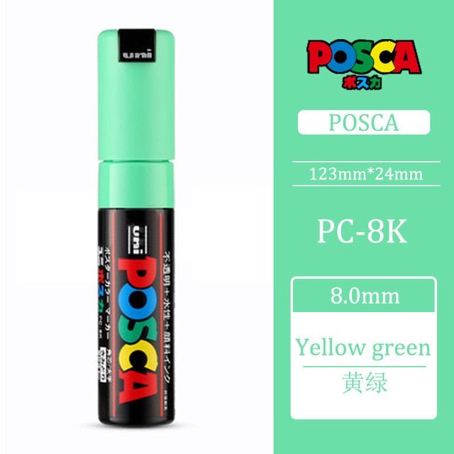 1pcs Uni Posca Paint Marker Pen- Broad Tip-8mm PC-8K 15