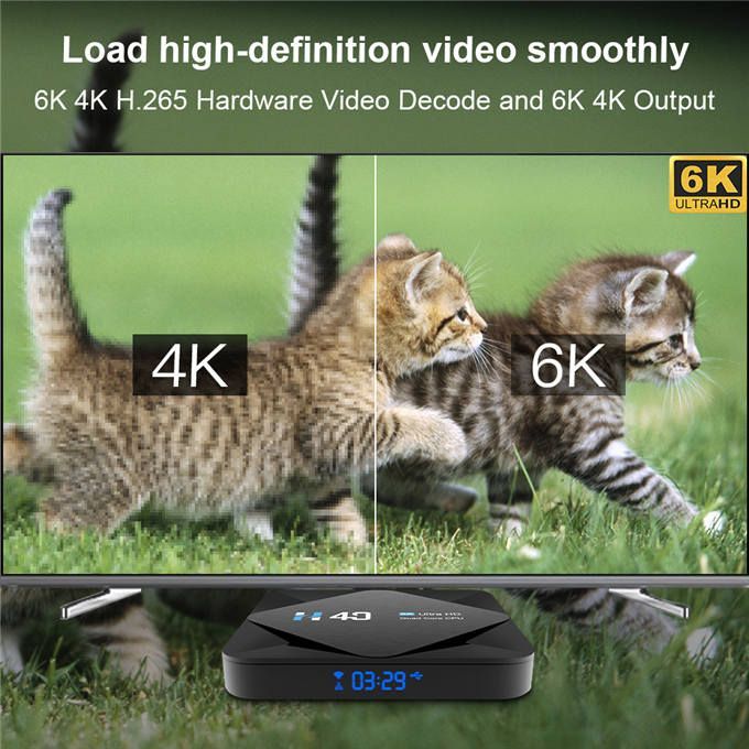 Smart TV Box Android 10 HD Bluetooth WiFi 2.4G/5G Media Player 6K Set Top Box
