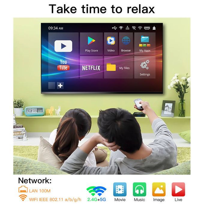 Smart TV Box Android 10 HD Bluetooth WiFi 2.4G/5G Media Player 6K Set Top Box