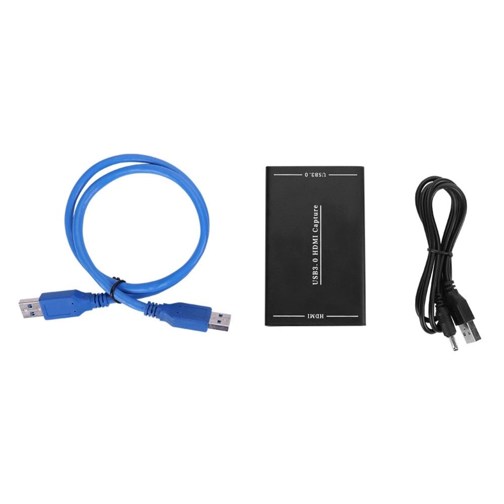 HDMI To USB 3.0 Video Capture Video Capture Box One-button Recording Box Recorder Adapter For Window7 8 10