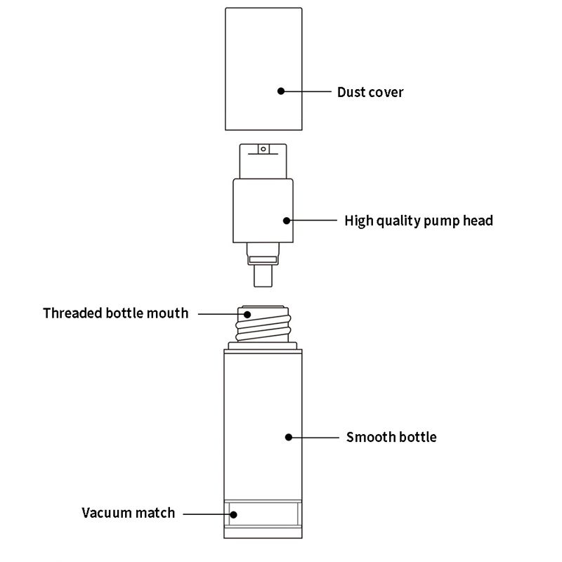 30ml Airless Vacuum Spray Bottle Cosmetic Container