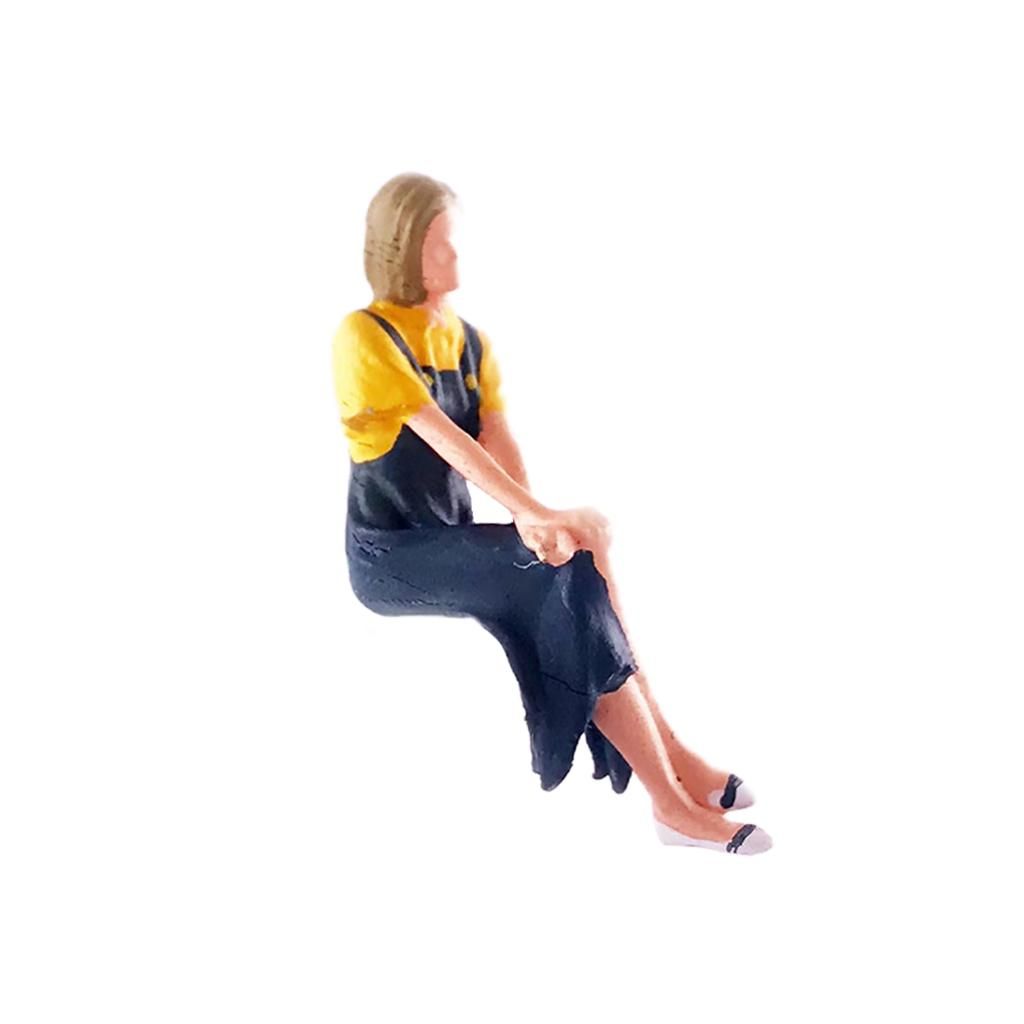 Simulation Miniature People Model Reader 1:64 Hand Yellow