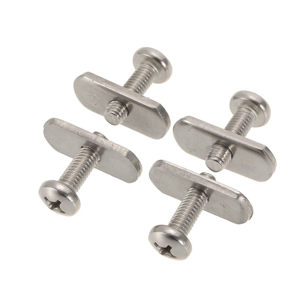 4 Stainless Steel Kayak Rail/Track Screws   Track Nuts