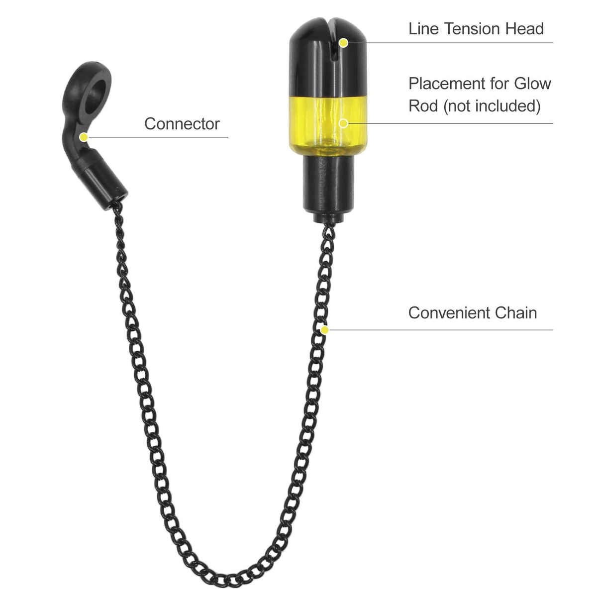 TARUOR Fishing Swinger Chain Alert Swinger Bite Alarm Hanger Swinger Fishing Tackle