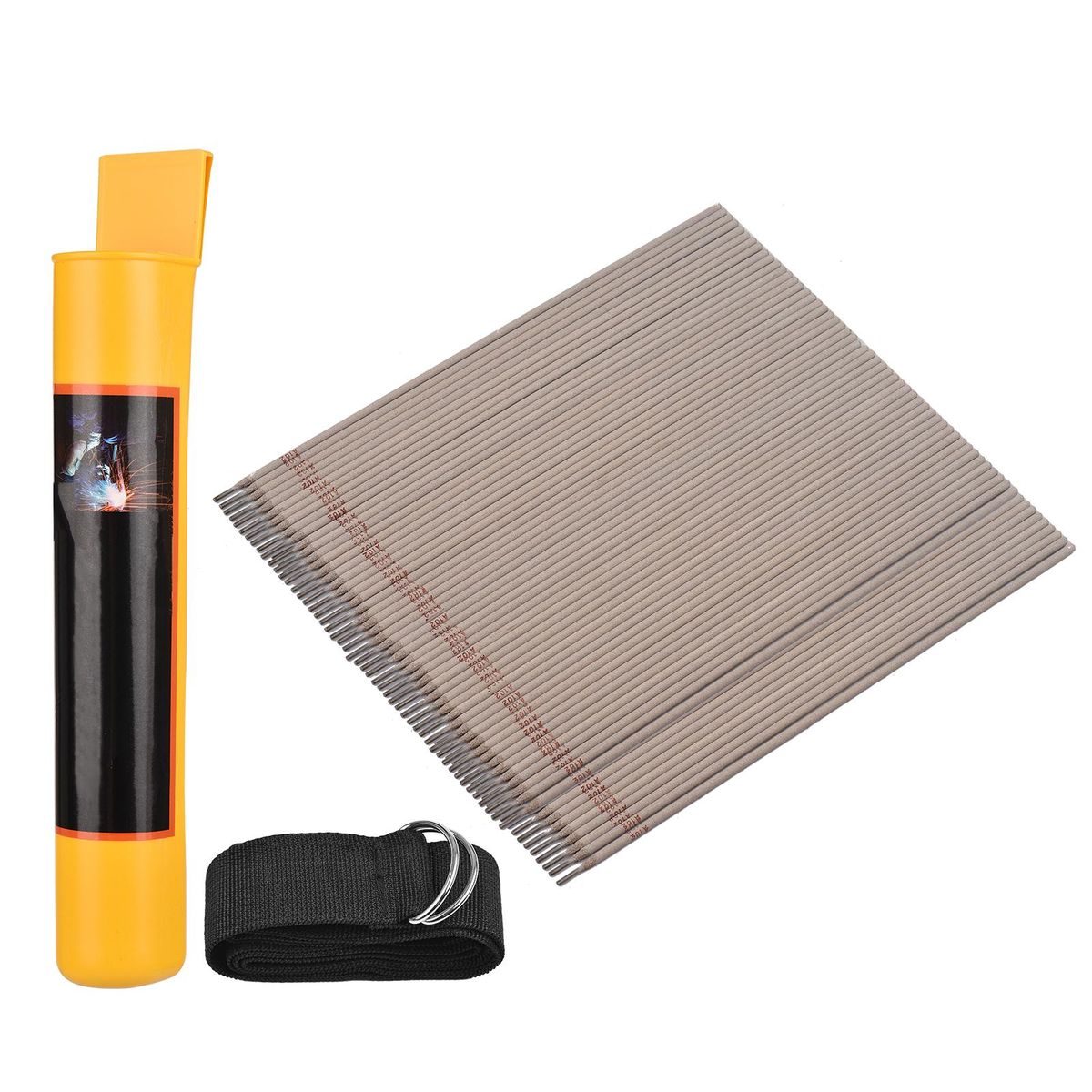 60 PCS Welding Rod Set General 3.2x350mm Stainless Steel Electrode Welding Rod for Welding Work Welding Cutting Accessories with Storage Can