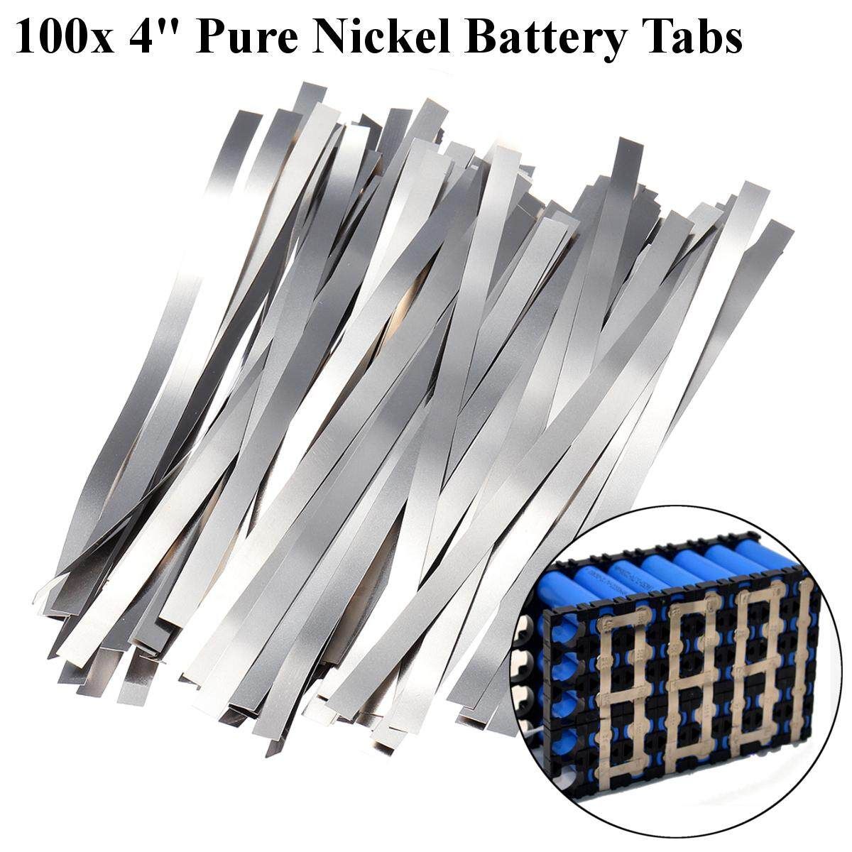 Pure Nickel 99.96% Low Resistance Ni Metal Strap Sheet Set 0.1mm*4mm*100mm X100 S