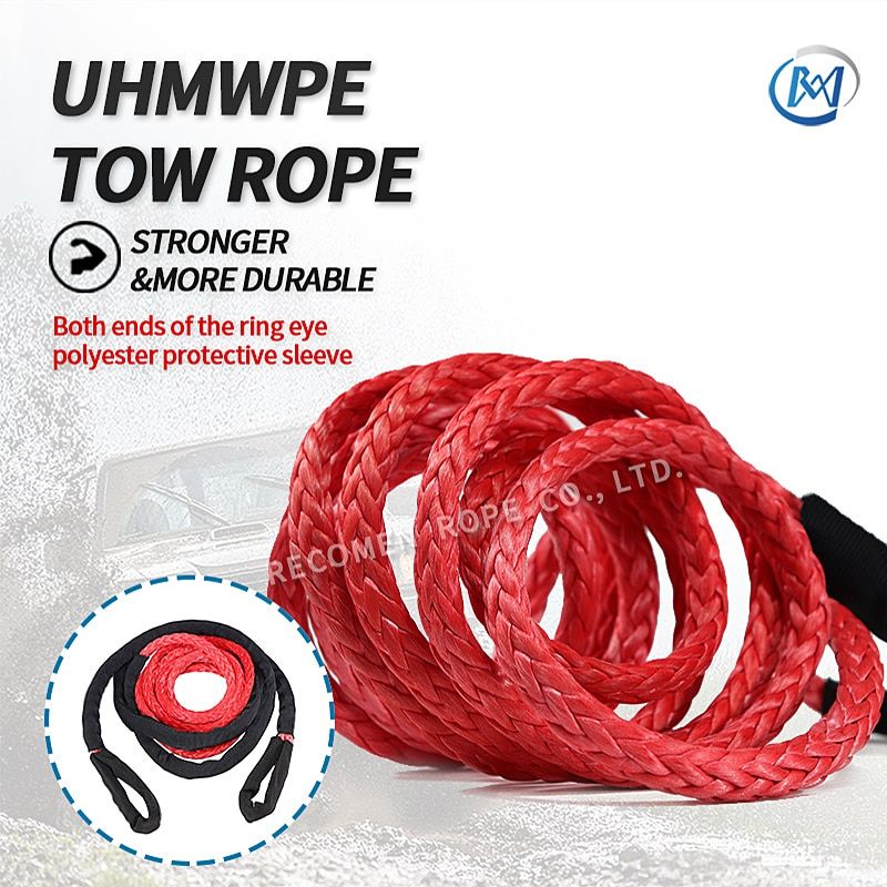 Impa Polyester Cover 12 Strand Braided Synthetic UHMWPE/Hmpe Plastic Marine Towing Winch Rope For Mooring And Offroad