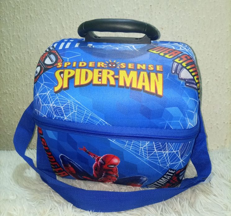 Back To School Children  Lunch Bag-spiderman