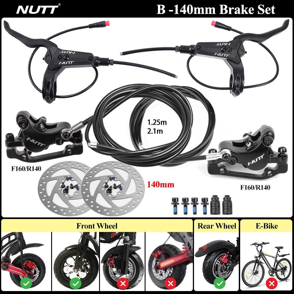 A5-D Power Off Hydraulic Disc Brake B C Serial 2 Pin Male 140 160mm Electric Scooter Zero 10X KUGOO G1 Vsett m4 m5 g2 Pro