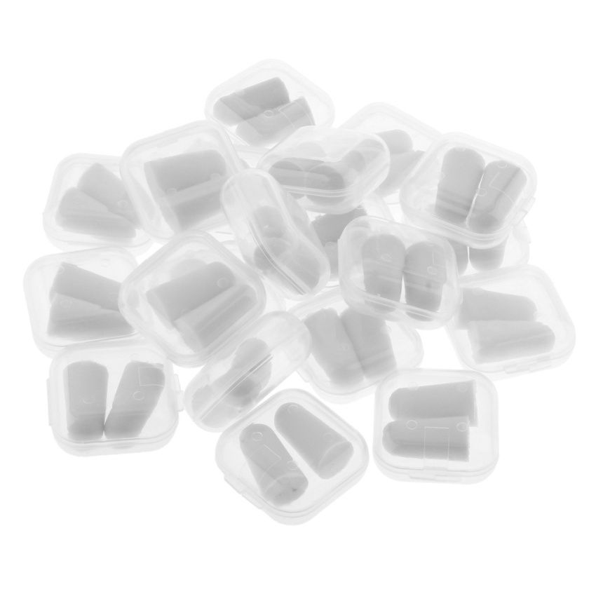 Pack Of 40 Disposable Sponge Ear Plugs Travel Noise Earplugs Loud