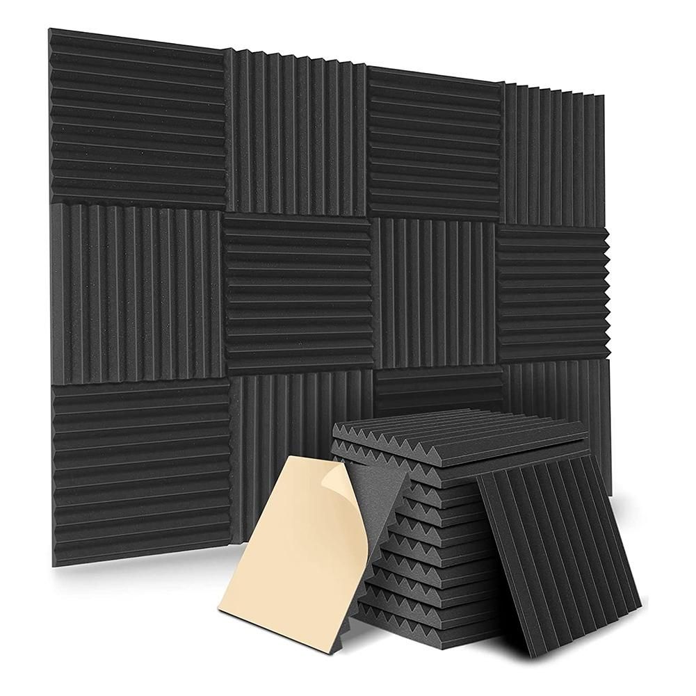12 Pack Self-Adhesive Acoustic Panels, Sound Proof Foam