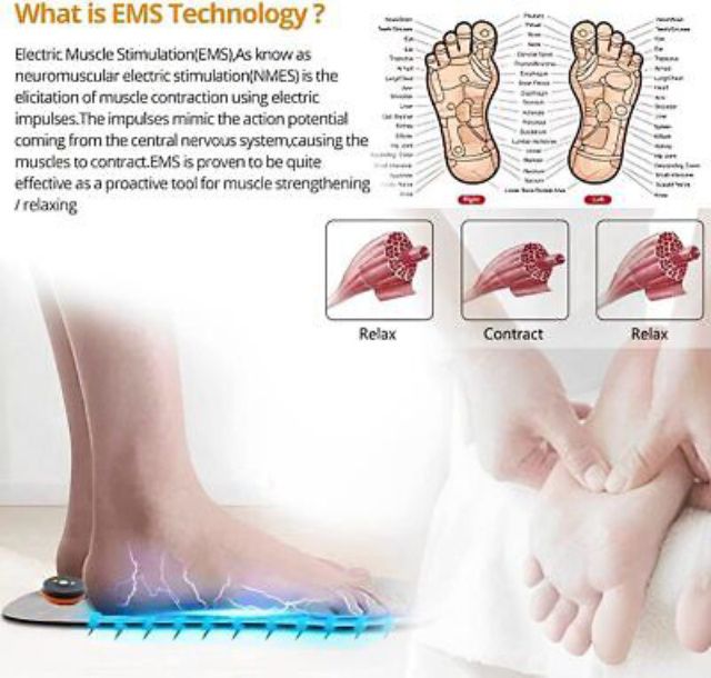 Electric Foot Massager USB EMS Feet Massage Machine