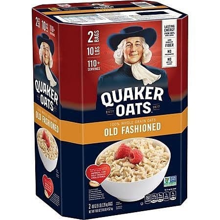 Quaker Oats Old Fashioned 100% Whole Grain - 2 In 1 Pack