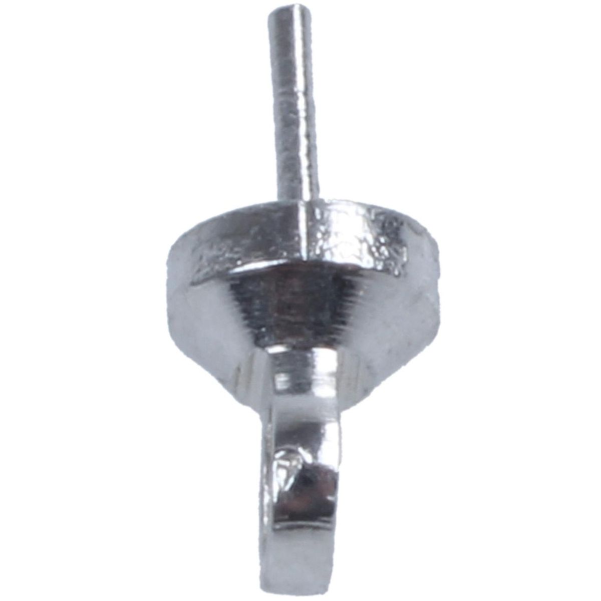50PCS Bail Pin Pearl Gemstone Cap plate Jewelry Connector Si