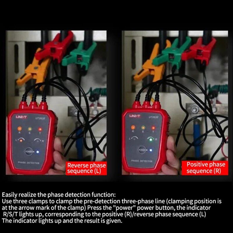 UNI-T Non Contact Phase Sequences Detector UT262E Breakpoint