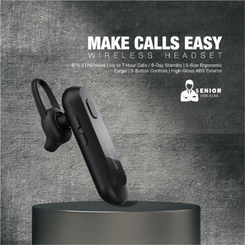 Oraimo Bt5.0 Single-side Talking Wireless Bluetooth Headsets -oeb-34s