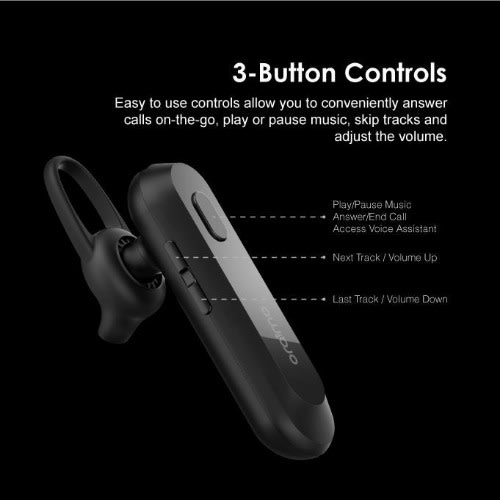 Oraimo Bt5.0 Single-side Talking Wireless Bluetooth Headsets -oeb-34s
