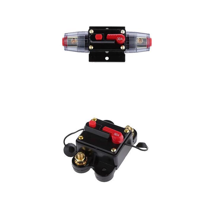 12V24V Inline Waterproof Circuit Breaker 30 Amp 50AMP Manual Reset