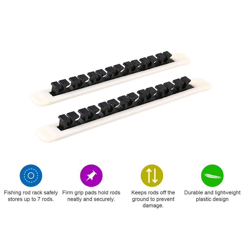 Fishing Rod Rack Pole Storage Holder Vertical Horizontal