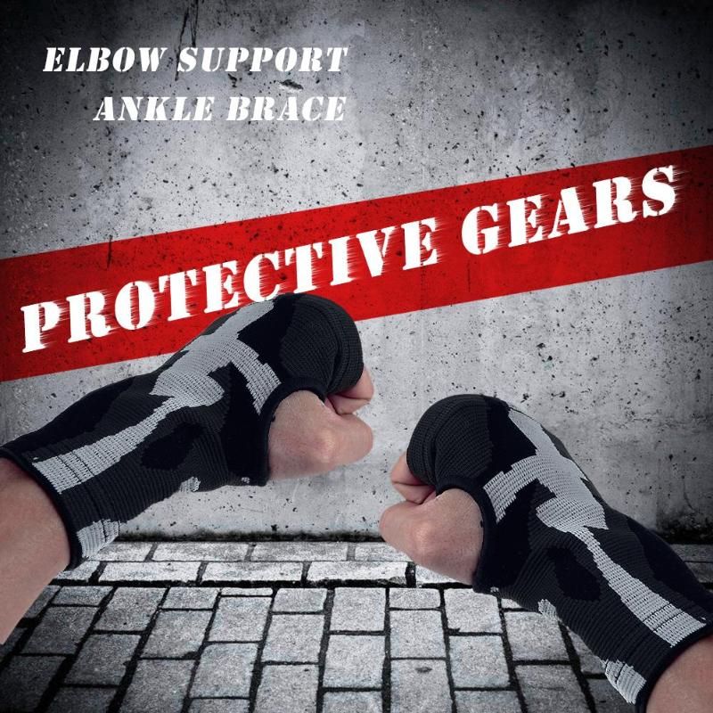 1 Pair Warm Breathable Camouflagepalm Guards Elbow