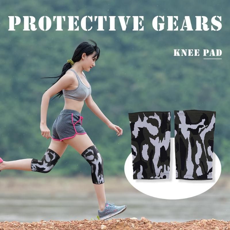 1 Pair Warm Breathable Camouflagepalm Guards Elbow