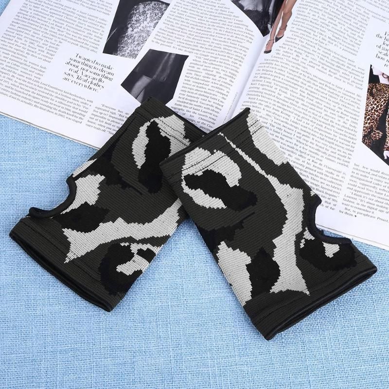 1 Pair Warm Breathable Camouflagepalm Guards Elbow